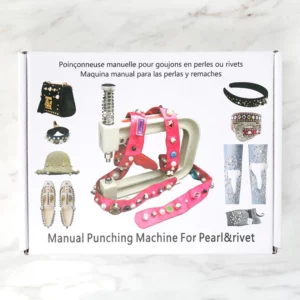 Machine manuelle de réglage des perles et des rivets