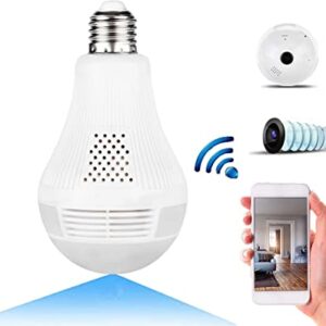 Caméra ampoule IP WiFi 1080P avec vue panoramique à 360 °