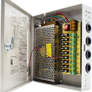 ALIMENTATION 220/ 12V DC 10A POUR CAMÉRAS (Sans Coffret)