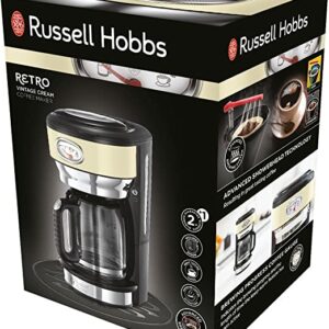 Cafetière Russell Hobbs filtre 10 tasses 1000w noir - 21701-56