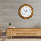 Cabinet TV in modern living room with armchair,lamp,table,flower