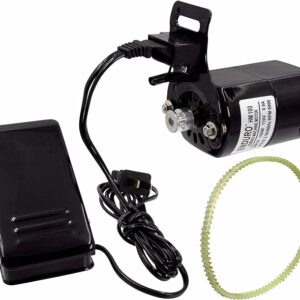 Kit moteur de machine à coudre avec pédale et courroie – 110 V, 100 W