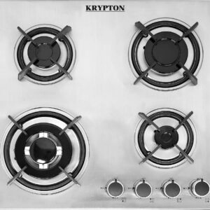 Plaque à gaz encastrable 2-en-1 Krypton, argent - KNGC6320