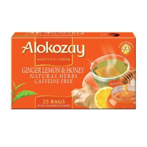 Thé sans caféine au gingembre citron et miel Alokozay - 25 sachets