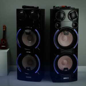 Système de haut-parleurs professionnels Krypton KNMS6219 | Entrées USB, SD, FM, Bluetooth, entrée auxiliaire, microphone |