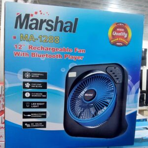 Ventilateur Rechargeable avec lumière et musique Bluetooth