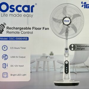 VENTILATEUR RECHARGEABLE OSCAR -16"