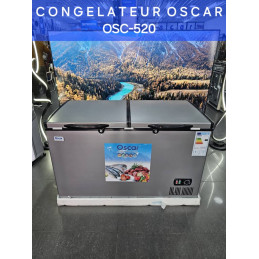 Congélateur double battants - OSCAR 358 litres - OSC 520 - Argent