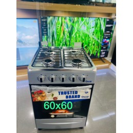 Cuisinière à gaz Oscar 4 foyers - 60 x 60 - inox