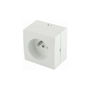 Prise de courant blanche