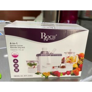 Extracteur de jus et Mixeur Multi Fonction 4 EN 1 - ROCH - RFP-A4IN1 - 600W