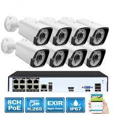 Système de vidéosurveillance POE FULL KIT H.265+(8 Cameras)