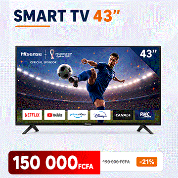 smart-tv-hisense 43 pouces 150